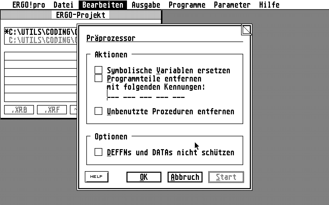 Ergo!pro atari screenshot